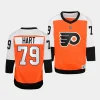 carter hart flyers 2023 24home youth burnt orange jersey