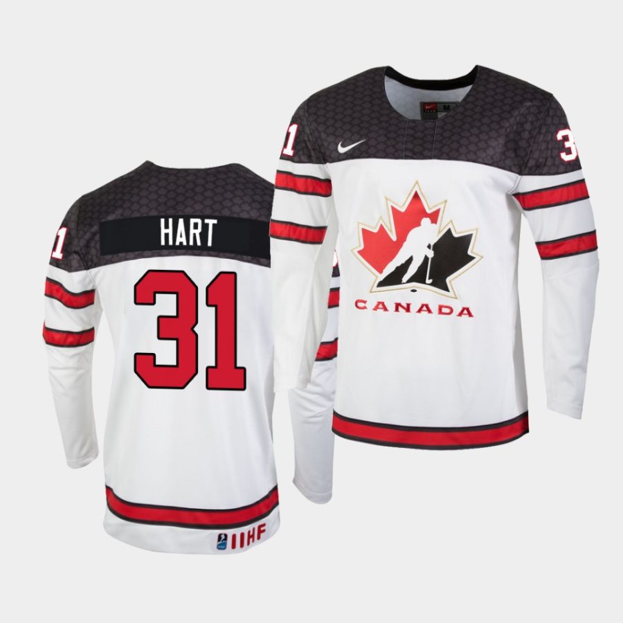 carter hart iihf world championship white replica jersey