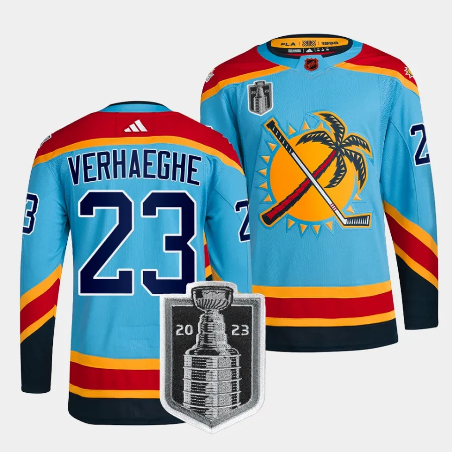 carter verhaeghe panthers blue 2023 stanley cup final reverse retro authenticjersey