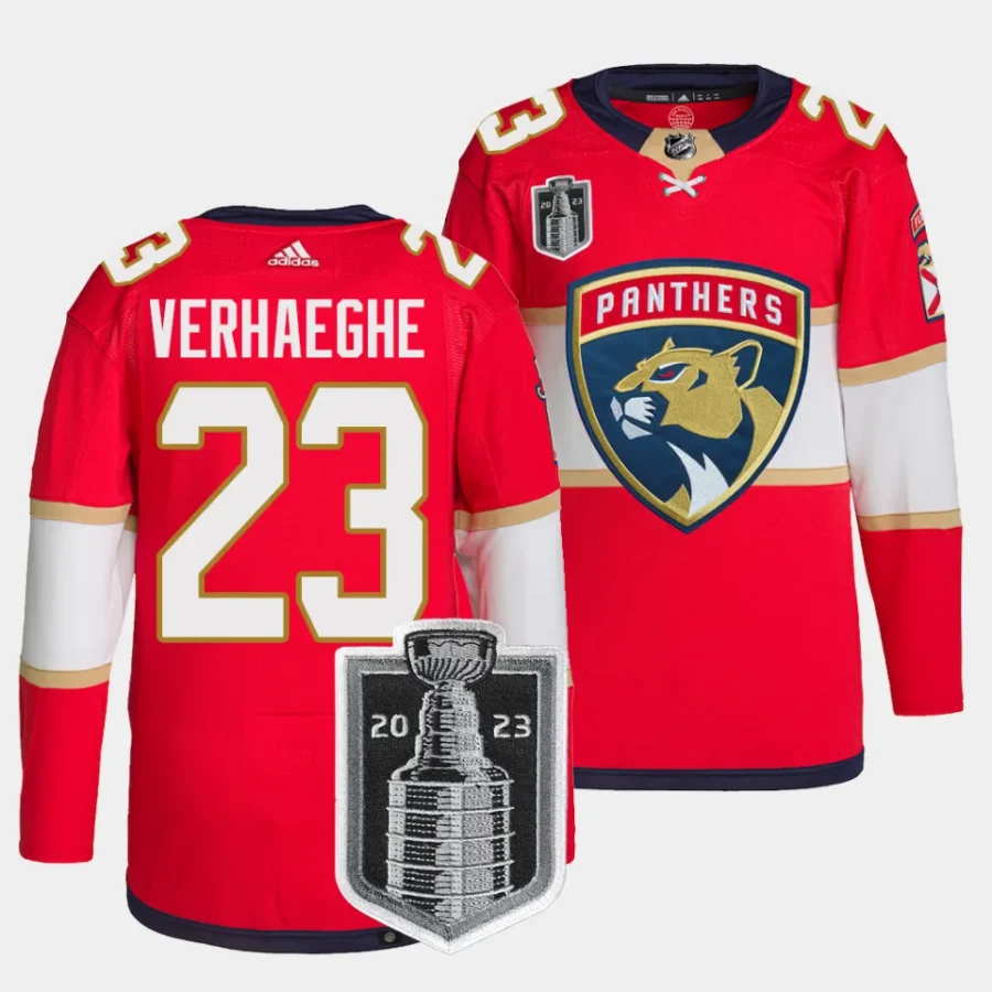 carter verhaeghe panthers red 2023 stanley cup final authentic primegreen homejersey