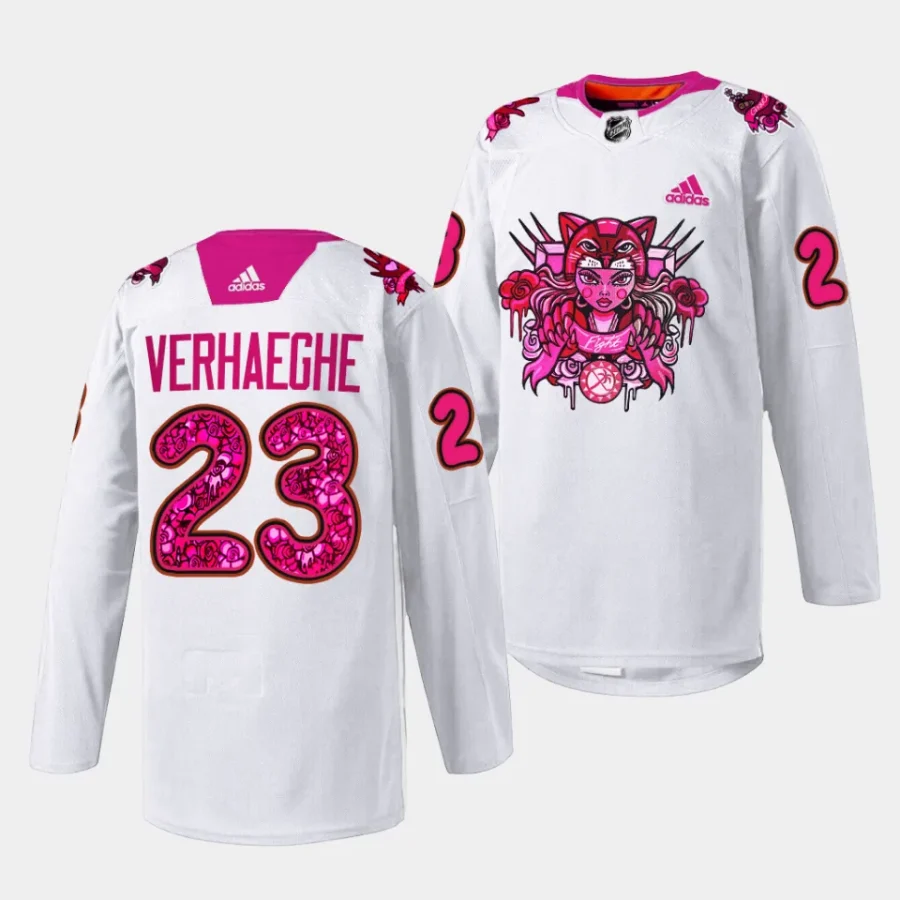 carter verhaeghe panthers white 2023pink in the rink limited jersey