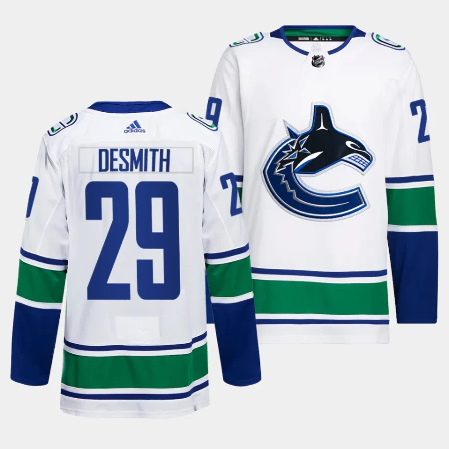 casey desmith canucks white away primegreen jersey