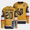 chandler stephenson vgk gold 2023 stanley cup final authentic home jersey