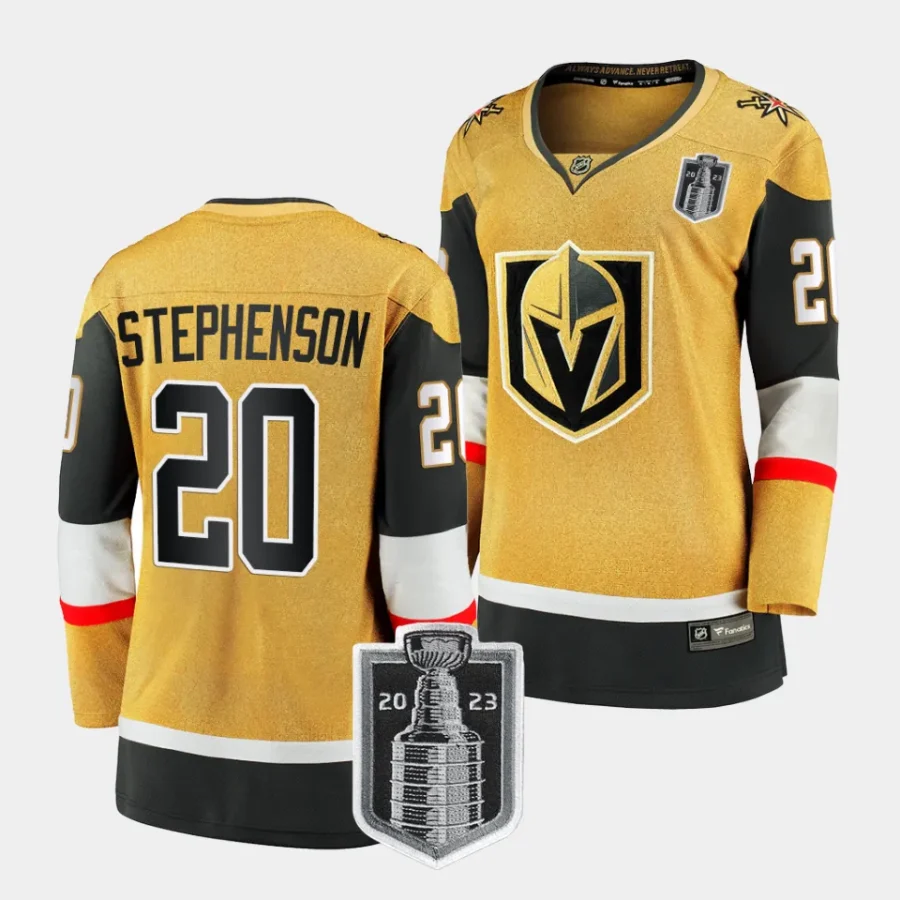 chandler stephenson vgk gold 2023 stanley cup final women jerseys