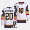 chandler stephenson vgk white 2023 stanley cup champions authentic away jersey