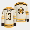 charlie coyle bruins cream 2023 24100th anniversary primegreen authentic playerjersey