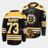 charlie mcavoy bruins black 2023 24100th centennial home jersey