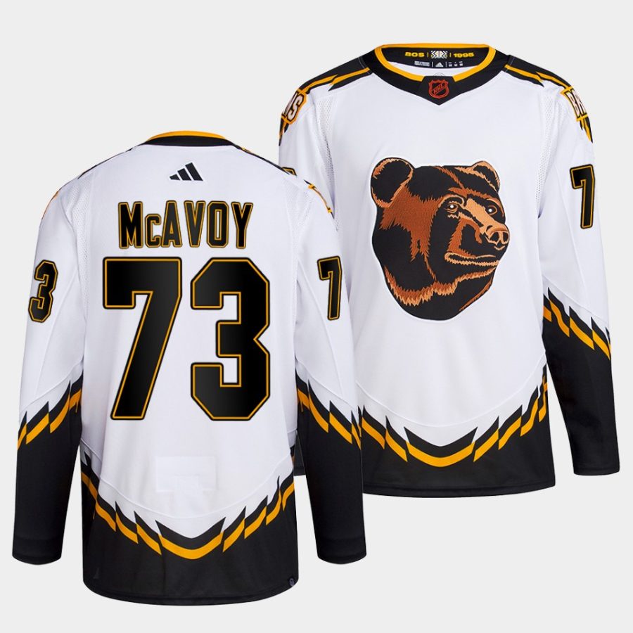 charlie mcavoy bruins white 2022reverse retro 2.0 authentic primegreen jersey