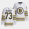 charlie mcavoy bruins white 2023 24100th anniversary primegreen authentic playerjersey