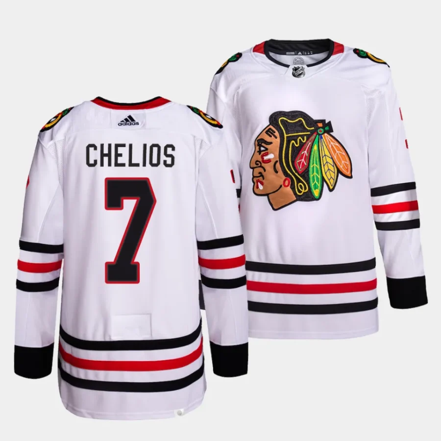 chris chelios blackhawks black reverse retro authentic pro jersey