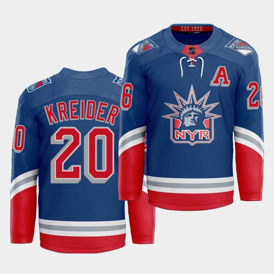 chris kreider rangers royal 2021 classic edition liberty jersey