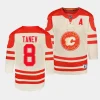 christopher tanev flames 2023 nhl heritage classic youth cream jersey