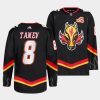 christopher tanev flames black 2022 23blasty alternate primegreen jersey