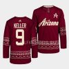 clayton keller coyotes garnet 2022 23desert night alternate primegreen authentic jersey