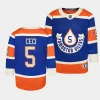 cody ceci oilers 2023 nhl heritage classic youth royalpremier player jersey