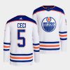 cody ceci oilers white 2022 23primegreen authentic away jersey