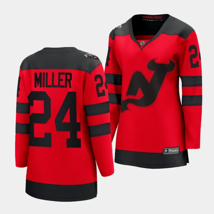 colin miller devils red 2024 nhl stadium series women jerseys