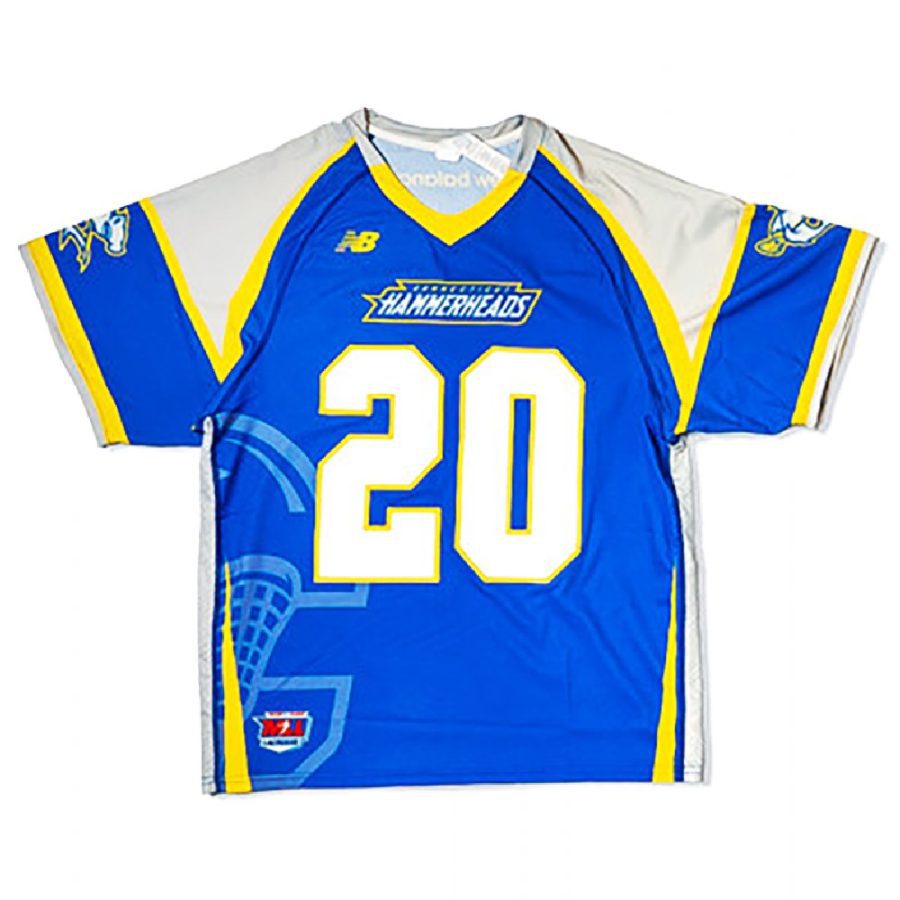 connecticut hammerheads 2020 mll lacrosse royal jersey