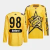 connor bedard blackhawks yellow 2024 nhl all star game drew house primegreen authenticjersey