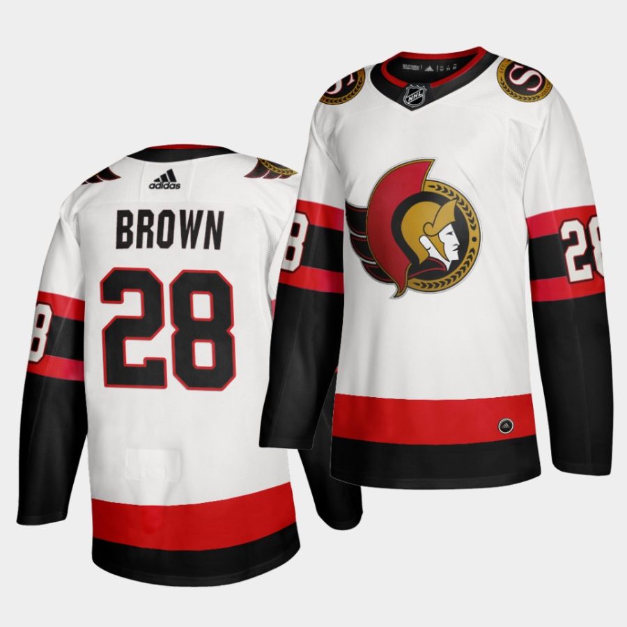 connor brown senators white road 2020 21 vintage jersey