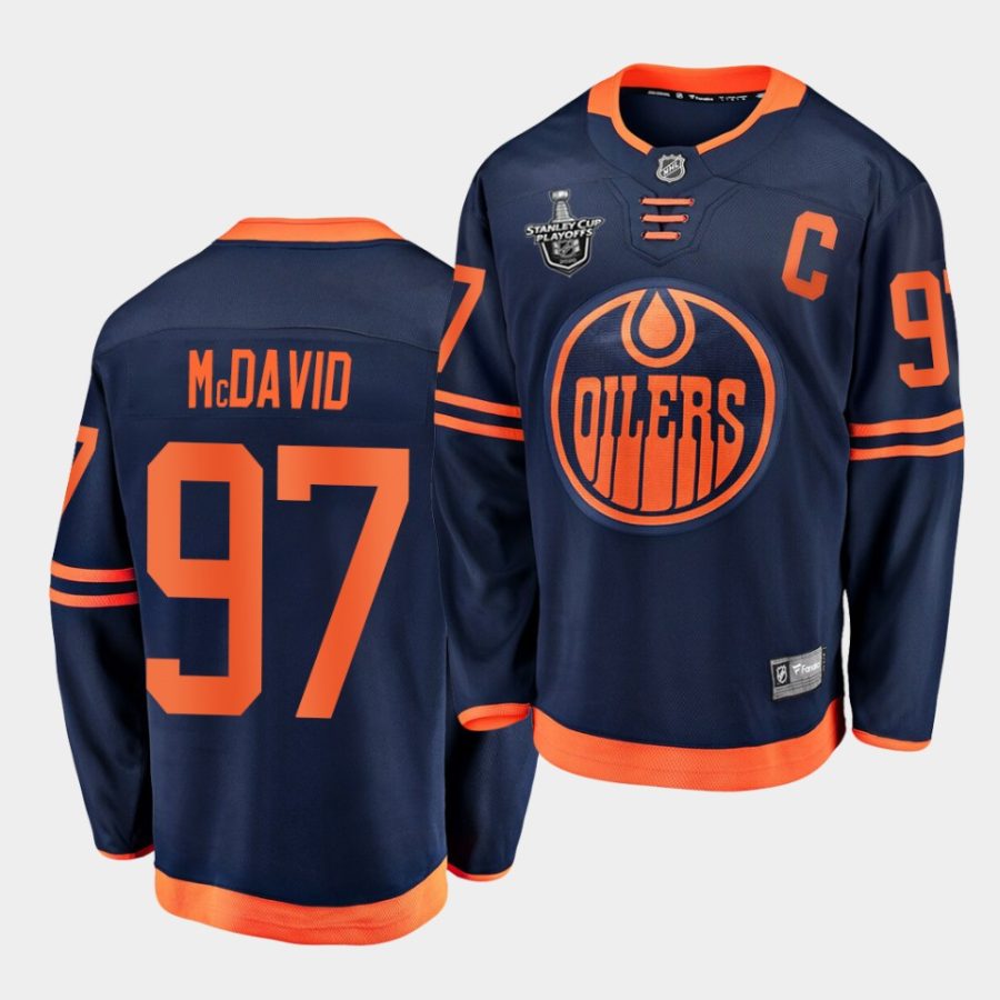 connor mcdavid oilers navy 2020 stanley cup playoffs alternate jersey