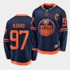 connor mcdavid oilers navy alternate jersey