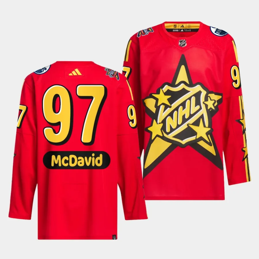 connor mcdavid oilers red 2024 nhl all star game drew house primegreen authenticjersey