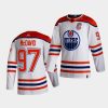 connor mcdavid oilers white 2021 reverse retro special edition authentic jersey