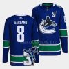 conor garland canucks blue kevin bieska patch home jersey