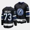 conor sheary lightning black 2023 24alternate premier breakaway jersey