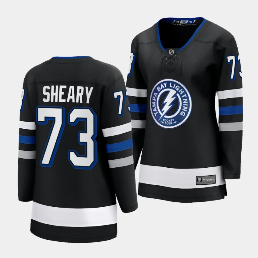 conor sheary lightning black alternate women jerseys