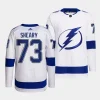 conor sheary lightning white away primegreen jersey