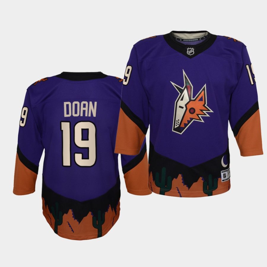 coyotes shane doan purple 2021 reverse retro youth jersey