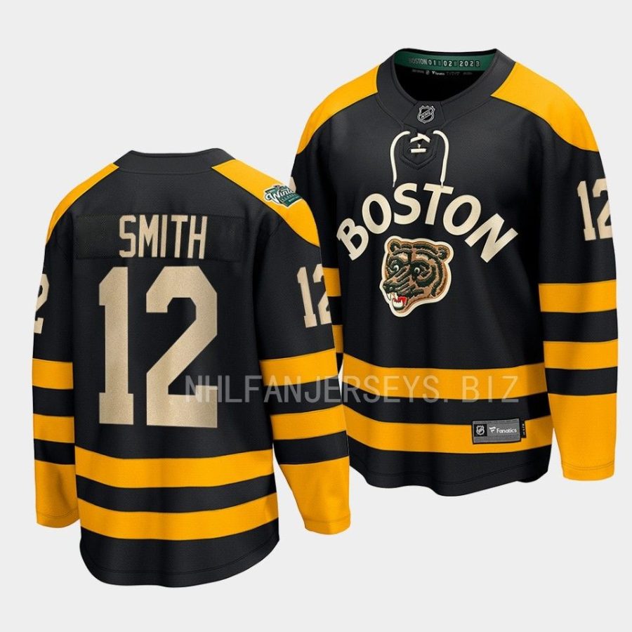 craig smith bruins black 2023 winter classic breakaway jersey