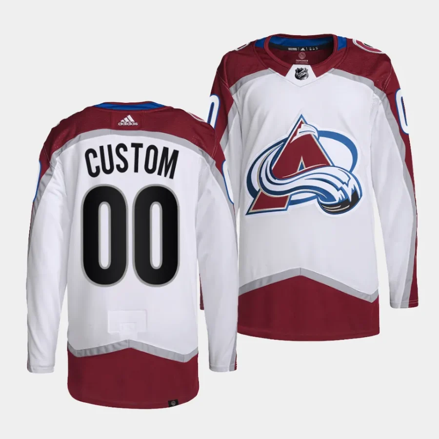 custom avalanche white away primegreen authentic projersey