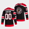 custom blackhawks black 2021 reverse retro special edition authentic jersey