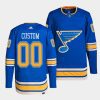 custom blues blue authentic pro alternate jersey