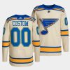 custom blues cream 2022 winter classic authentic jersey