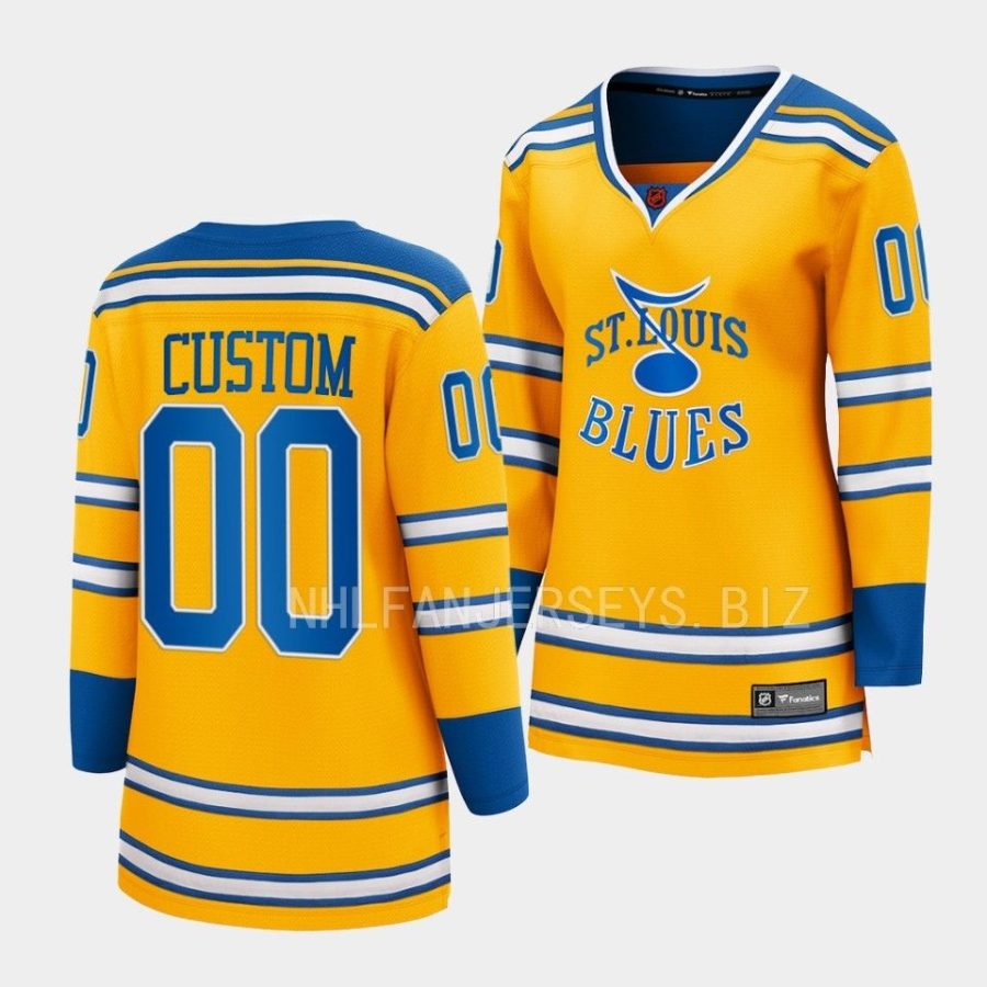 custom blues yellow 2022special edition 2.0 breakaway womenjersey