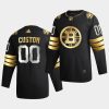 custom bruins 2020 21 black golden edition limited authentic jersey