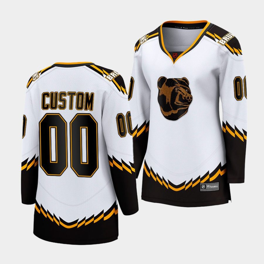 custom bruins white special edition 2.0 women jerseys