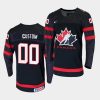 custom canada 2021 iihf world champions replica black jersey