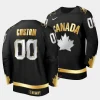 custom canada 2023 champions du monde gold trophy black jersey