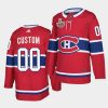 custom canadiens 2021 de la coupe stanley finale red french language patch jersey