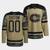 custom canadiens camo canadian armed force 2021 caf night jersey