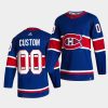 custom canadiens royal 2021 reverse retro special edition authentic jersey