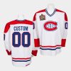 custom canadiens white heritage classic vintage jersey