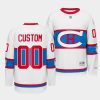 custom canadiens white winter classic 2016 throwback jersey