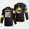 custom canucks 2020 21 black golden edition limited authentic jersey