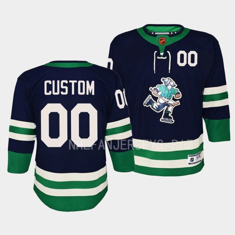 custom canucks 2022special edition 2.0 youth navy jersey